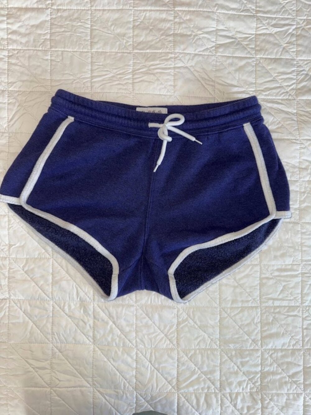 Charlie Hustle Vintage Dolphin Hem Boyshorts Blue Stripe